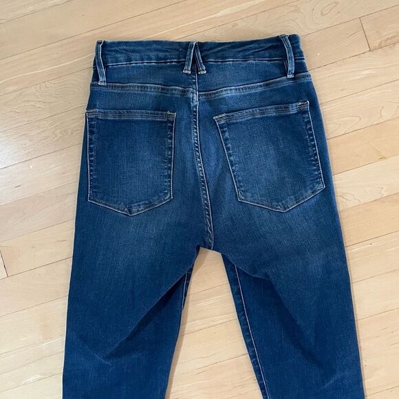 Good American Good Waist High Rise Cropped Skinny Jeans 4/27 - Picture 8 of 12